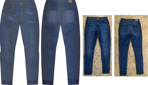 1200 X 687 5 Denim Jeans Front And Back Clipart Large Size Png