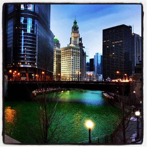The Chicago Green River Celebrates St Patricks Day Everyones Irish