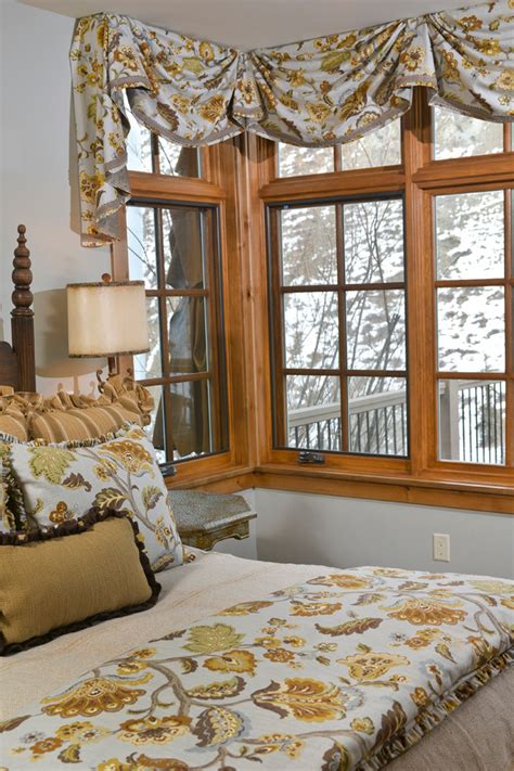 Invest in a piece of our glasswork, and you'll have the peace of. Custom Window Treatments - Traditional - Bedroom - Denver ...