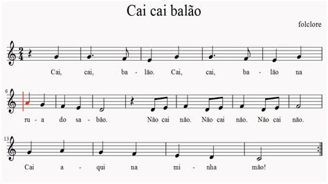 Cai Cai Balão Na Flauta Doce