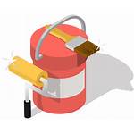 Paint Stairs Icon Painting Roller Icons Supply
