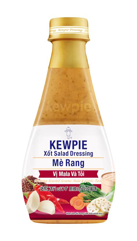 Xốt Salad Dressing Mè Rang Vị Mala Và Tỏi Kewpie