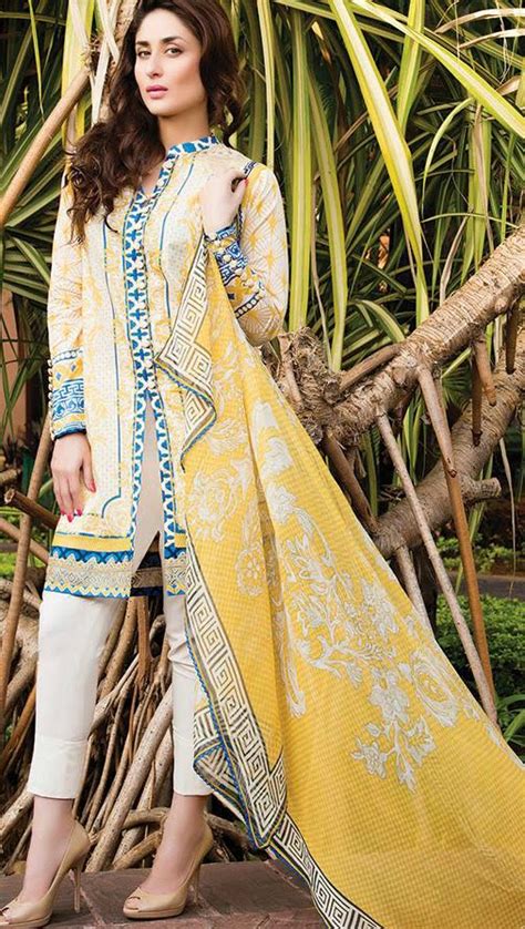 Crescent By Faraz Manan Cotton Lawn Embroidered Collection 2015 Buy