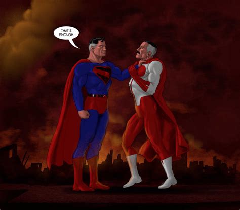 Superman Versus Omni Man By Nick Perks On Deviantart