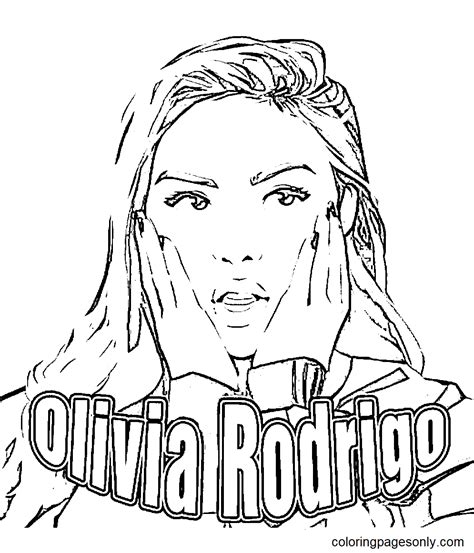 Ausmalbilder Olivia Rodrigo Ausdrucken Kostenlose Malvorlagen Zum