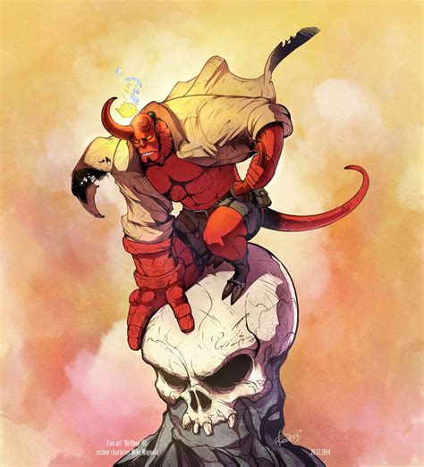 Hellboy Color By Redisoj On Deviantart Hellboy Fanart Hellboy Art