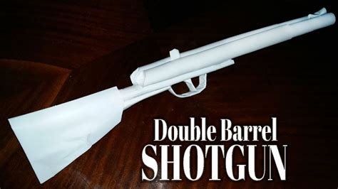 Easy paper gun tutorialsplease support me : How to make a paper double barrel shotgun that shoots ...