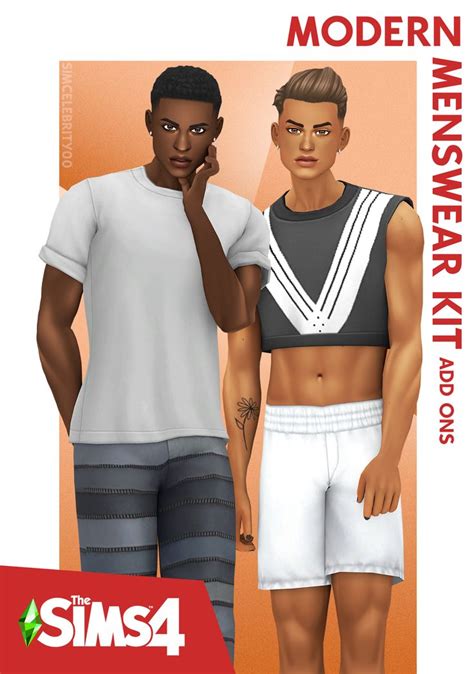 Modern Menswear Kit Add Ons For Sims 4