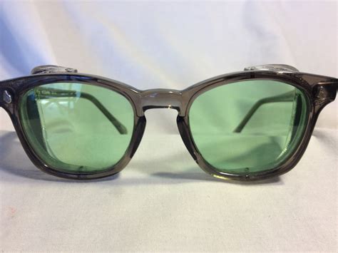 Vintage Nos American Optical Ao Custom Safety Glasses Eyeglasses Gray