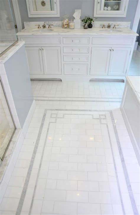 20 Best Tile Rug Inlay Bathroom Decor Ideas 8 Bathroom Flooring