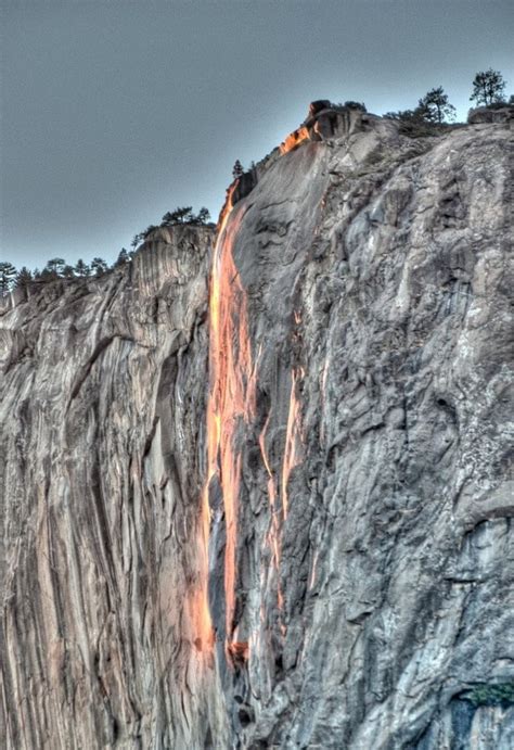 My Pic Of Horsetail Falls In Yosemite Taken This Past Feb Pics