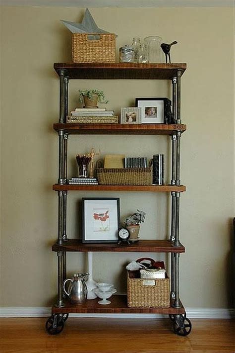 34 Rustic Diy Industrial Pipe Shelves Design Ideas For You Decorkeun