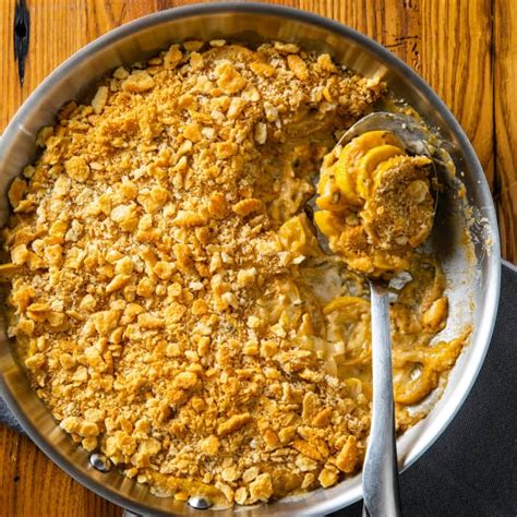 There's a 1930 blue enamel gas iron that didn't last long due to the danger it posed. Skillet Squash Casserole | Cook's Country