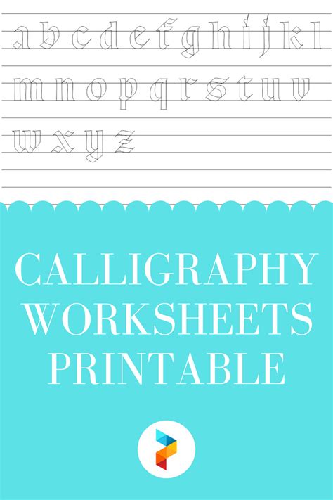 7 Best Calligraphy Worksheets Printable - printablee.com