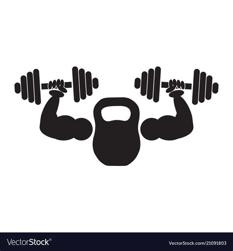 Gym Or Fitness Logo Sign Royalty Free Vector Image