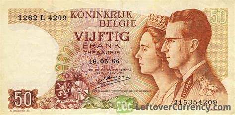 50 Belgian Francs Treasury Royal Couple Exchange Yours Today