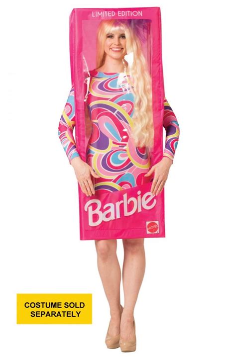 Fantasia De Adulto Barbie Na Caixa Barbie Box Adult Costume