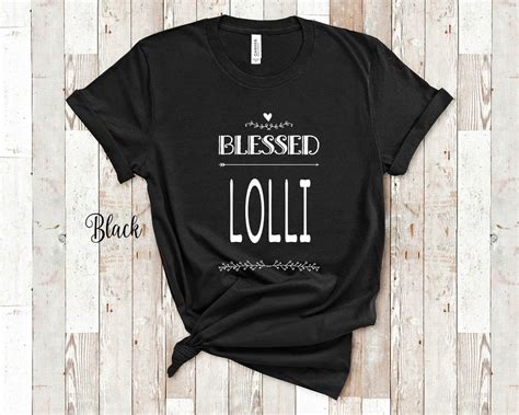 Blessed Lolli Grandma Tshirt Special Grandmother T Idea For Etsy Uk