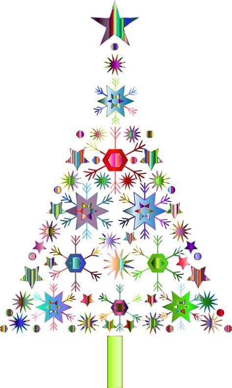 Things you didn t know about christmas. Clipart - Abstract Snowflake Christmas Tree By Karen ...