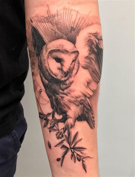 Barn Owl Tattoo By Oscar Akermo Bang Bang Ny Owl Tattoos