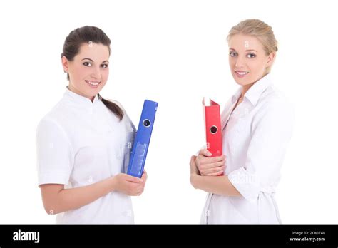 Young Doctor Two Attractive Nurses Hi Res Stock Photography And Images