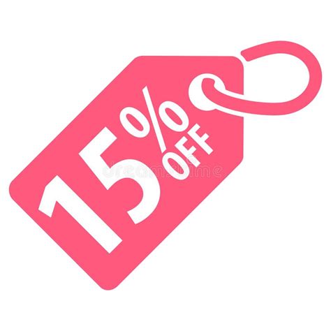 15 Percent Off Tag Vector Illustration Stock Vector Illustration Of