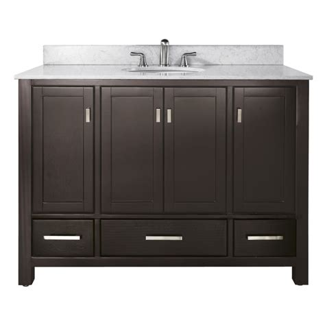 We are very pleased with the vanity and the medicine cabinet. 48 Inch Single Sink Bathroom Vanity in Espresso with ...