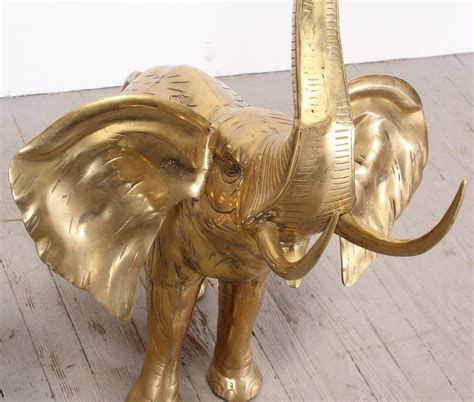 Large Scale Brass Elephant Sculpture 1970 For Sale At 1stdibs