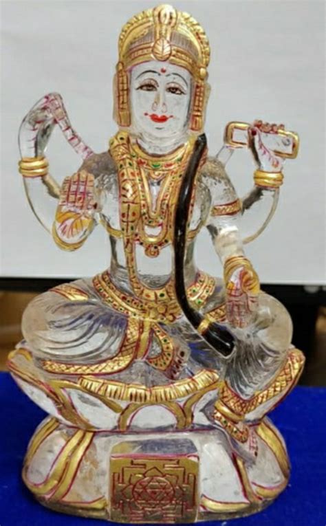 Hindu Goddess Bala Tripura Sundari Of Natural Crystal Etsy