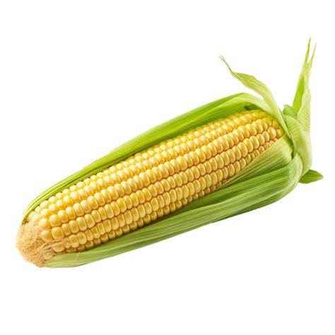 Ai Generated Fresh Yellow Corn Isolated On Transparent Background