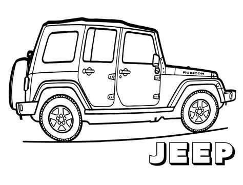 Dibujos De Jeep 8 Para Colorear Para Colorear Pintar E Imprimir