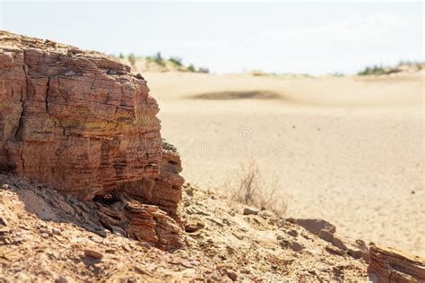 Landscape With Rock And Sand In Semi Desert Stock Image Image Of Park