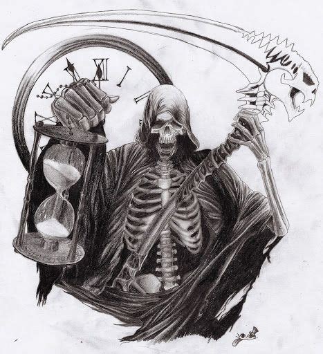 Grim Reaper Tattoo Reaper Tattoo Reaper Drawing