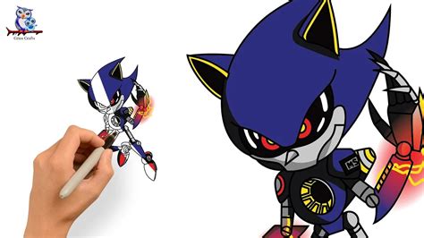 How To Draw Metal Sonic Step By Step Tutorial
