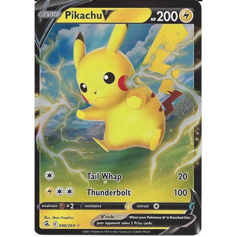 Pokemon Trading Card Game Pikachu V Rare Holo V Card Swsh