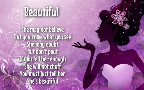 You're So Beautiful Poems for Her - She's Pretty Best Poetry You are not beautiful because i looked at your body, but because i looked into your eyes and i saw what was in your heart.