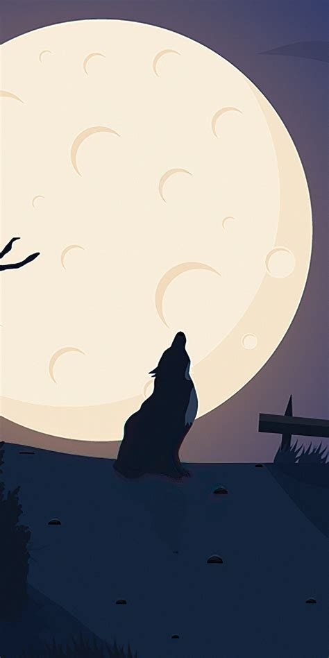 1080x2160 Howling Nights Wolf 5k One Plus 5thonor 7xhonor View 10lg