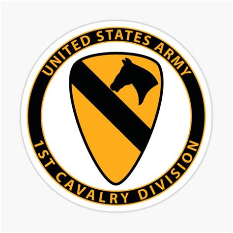 1st Cavalry Division Sticker For Sale By 5thcolumn Redbubble