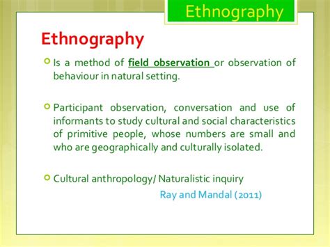The objectives of qualitative research are to focus more on target audiences' range of behavior and perceptions that drive it rather than facts and statistics that govern quantitative research. Case study and Ethnography