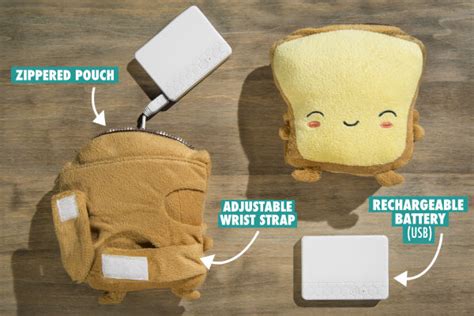 Toasty Wireless Hand Warmers Electronic Mitts Shaped Like