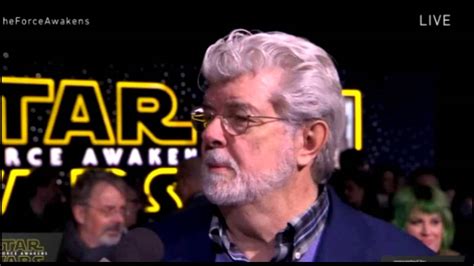 George Lucas Interview Star Wars The Force Awakens Red Carpet Youtube