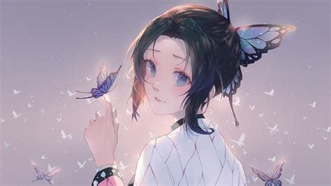 Shinobu Kimetsu No Yaiba Butterflies 4k 5761 Wallpaper