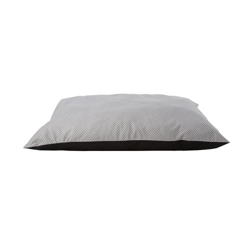 Value Beds Pillow Beds Grey Grid Pillow Bed Dog