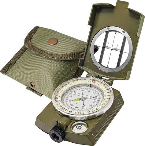Lensatic Military Compass For Hiking Tritium Compass Military Grade