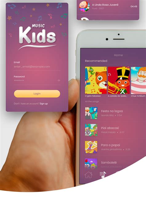 Generate an ios push certificate. Mobile app IOS UX - UI | Music Kids on Behance