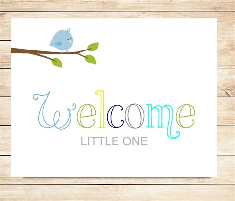 Printable Welcome Baby Card