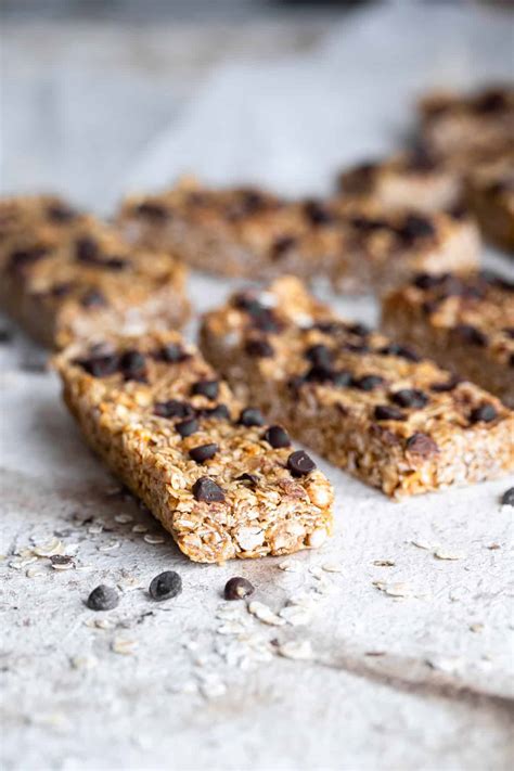 Healthy Chewy Granola Bar Recipe With Chocolate Chips Food Faith Fitness