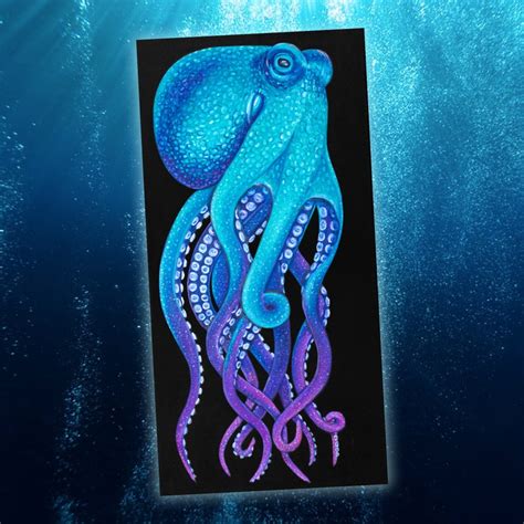 Octopus Print Colorful Octopus Art Print Ocean Life Sea Etsy