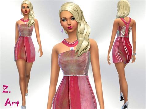 The Sims Resource Barbie Style Dress By Zuckerschnute20 • Sims 4 Downloads