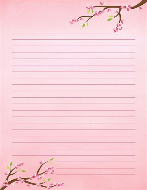 Stationery And Paper Printables Printable Lined Paper Free Printable
